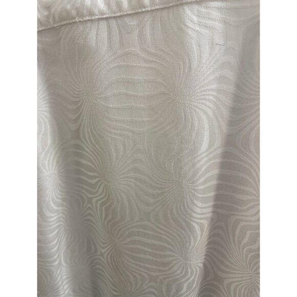 Bugatchi Uomo Shirt Men's Shaped Fit Long Sleeve Button Up White XXL Print Flip - Picture 9 of 12